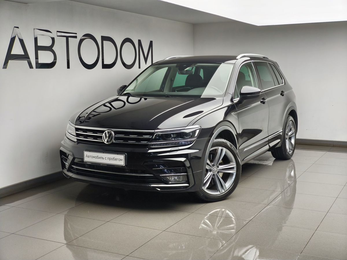 Volkswagen Tiguan II поколение 2.0 AMT 4WD (220 л.с.) Sportline Чёрный 2020 с пробегом 68 878 км