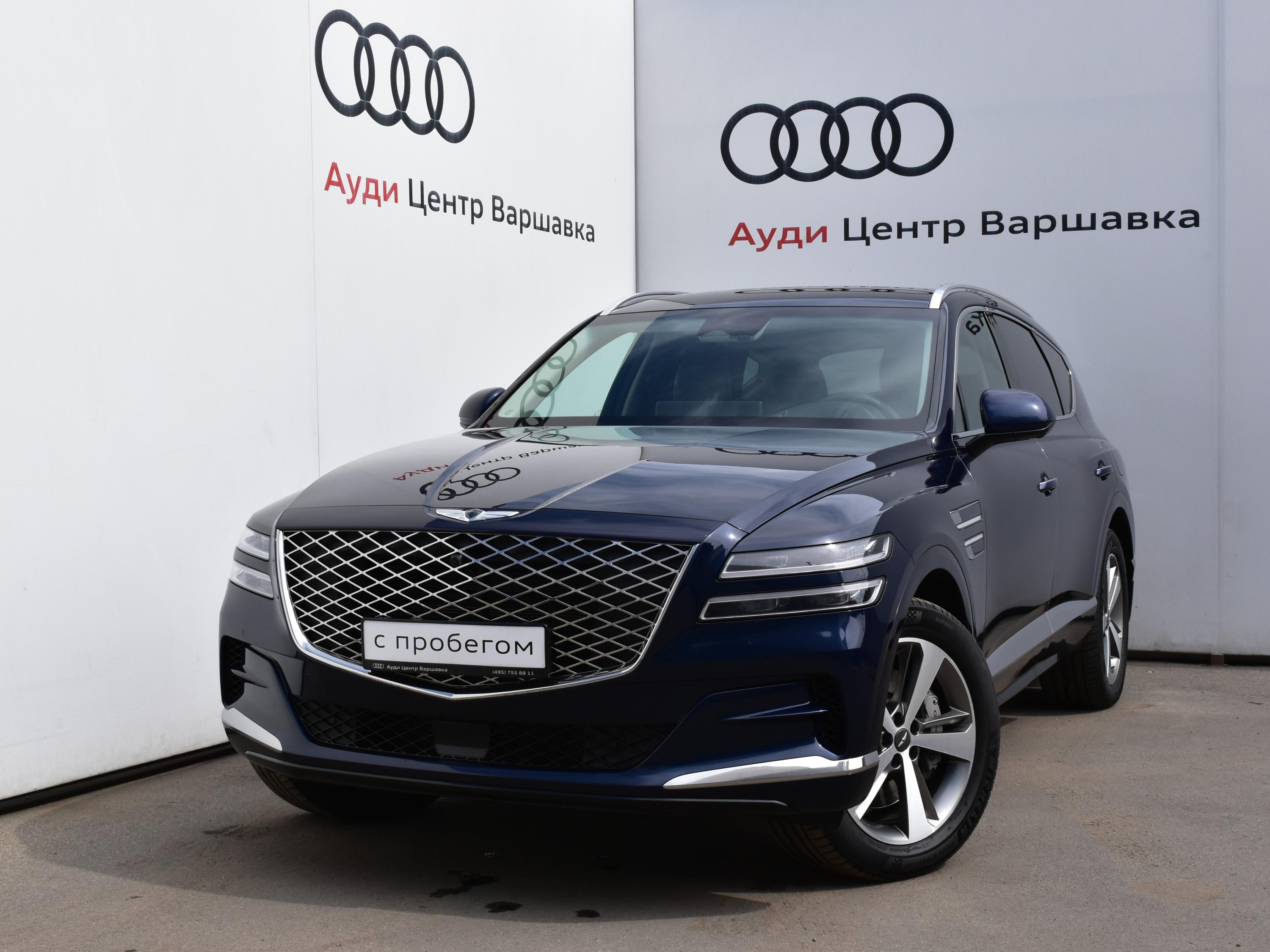 Автомобиль Genesis GV80 I поколение 3.0d AT 4WD (249 л.с.) Executive Синий 2021 с пробегом 61832 км