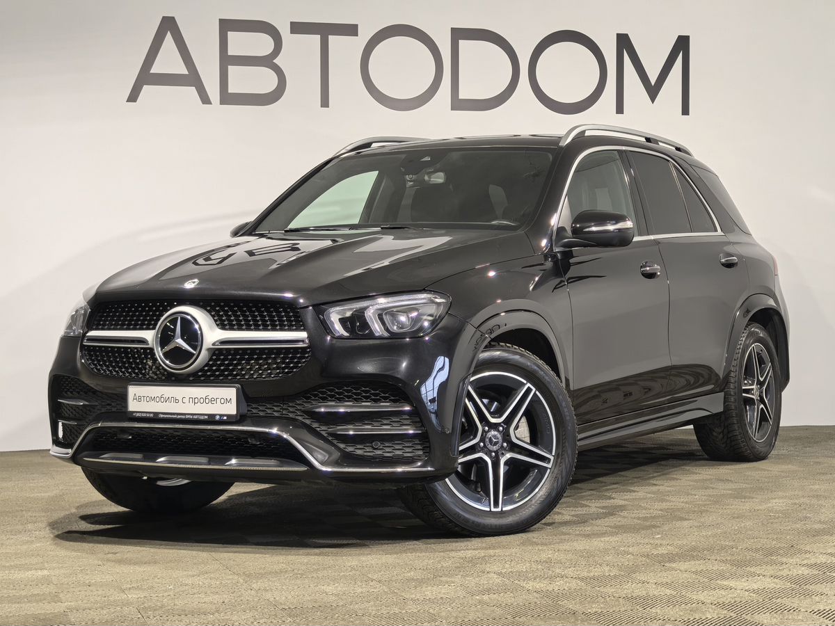 Автомобиль Mercedes-Benz GLE II поколение (V167) 300 2.0d AT 4Matic (245 л.с.) Sport Plus Чёрный 2021 с пробегом 100 907 км