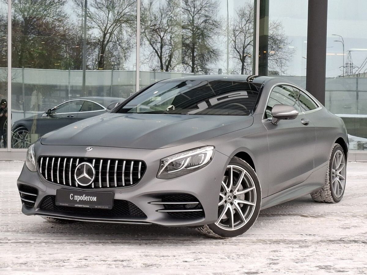 Автомобиль Mercedes-Benz S-Класс VI (W222/C217) [рестайлинг] 450 3.0 AT 4Matic (367 л.с.) Base Серый 2019 с пробегом 36 873 км