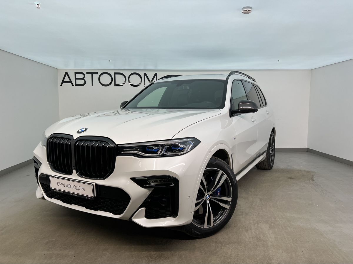 Автомобиль BMW X7 I поколение (G07) 3.0d AT 4WD (249 л.с.) M Sport Plus Белый 2020 с пробегом 49 300 км