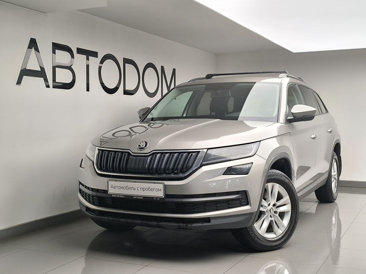 Автомобиль Skoda Kodiaq I поколение 1.4 AMT (150 л.с.) Ambition Бежевый 2020 с пробегом 106 883 км