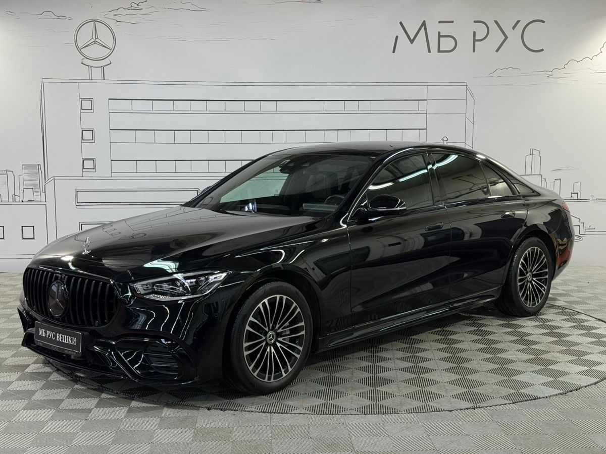 Автомобиль Mercedes-Benz S-Класс VII поколение (W223) 3.0d AT 4Matic (313 л.с.) Base Чёрный 2024 с пробегом 18 200 км