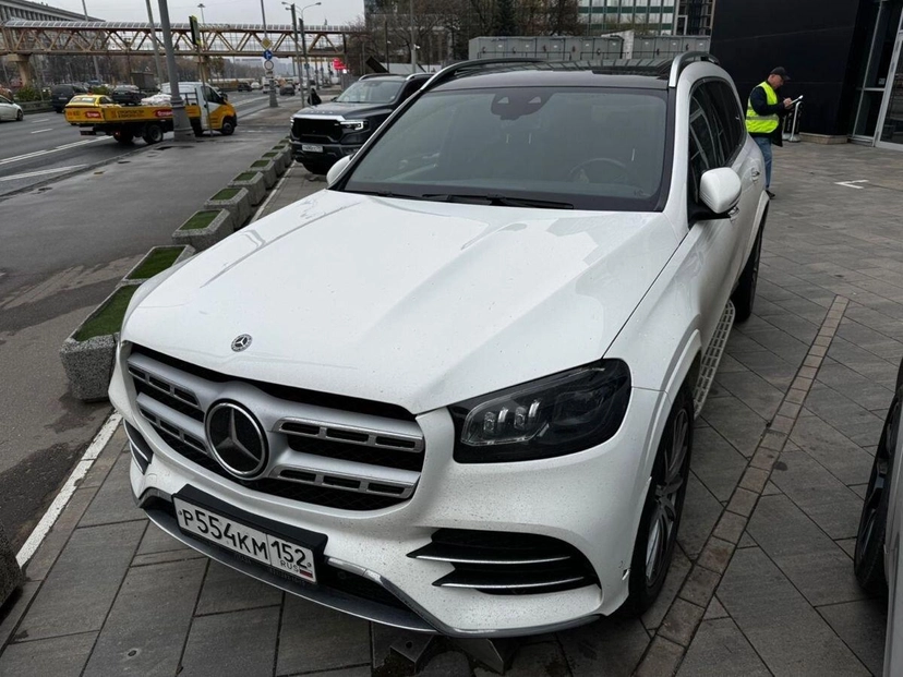 Автомобиль Mercedes-Benz GLS II поколение (X167) 400 2.9d AT 4Matic (330 л.с.) Luxury Белый 2021 с пробегом 178 000 км