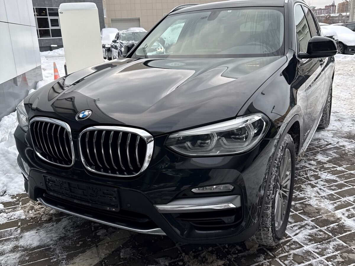 Автомобиль BMW X3 III поколение (G01) 3.0d AT 4WD (249 л.с.) Luxury Чёрный 2018 с пробегом 64 671 км