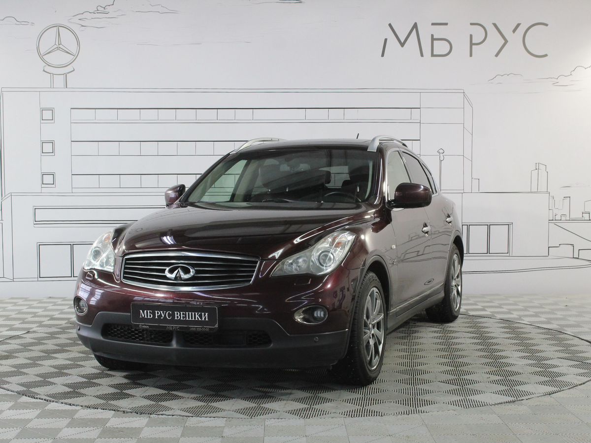 Автомобиль Infiniti QX50 I поколение (J50) 2.5 AT 4WD (222 л.с.) Hi-Tech Красный 2013 с пробегом 159 360 км
