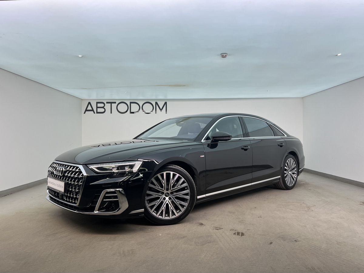 Audi A8 IV (D5) [рестайлинг] 3.0 AT 4WD (340 л.с.) Base Чёрный 2022 с пробегом 70 564 км
