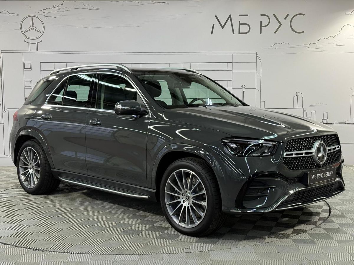 Автомобиль Mercedes-Benz GLE II (V167) [рестайлинг] 450 3.0 AT 4Matic (381 л.с.) Base Серый 2025 с пробегом 10 км