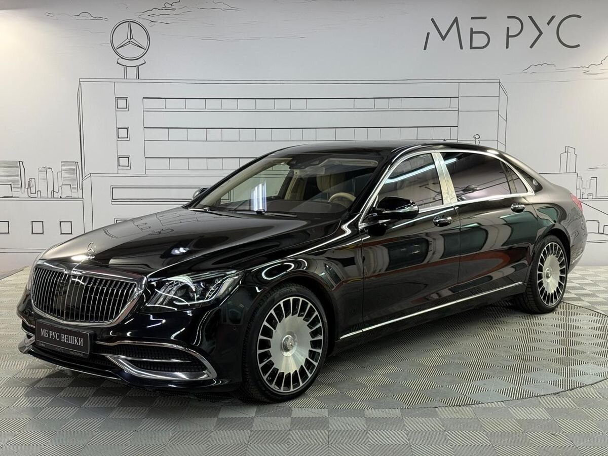 Автомобиль Mercedes-Benz Maybach S-Класс I (X222) [рестайлинг] 560 4.0 AT 4Matic (469 л.с.) Base Чёрный 2019 с пробегом 54 493 км