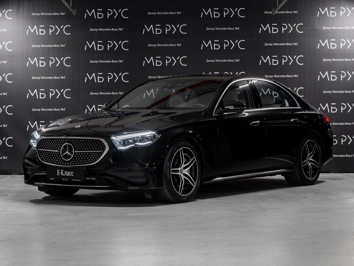 Автомобиль Mercedes-Benz E-Класс VI поколение (W214/S214) 2.0 AT 4Matic (258 л.с.) AMG Line Чёрный 2025 с пробегом 20 км