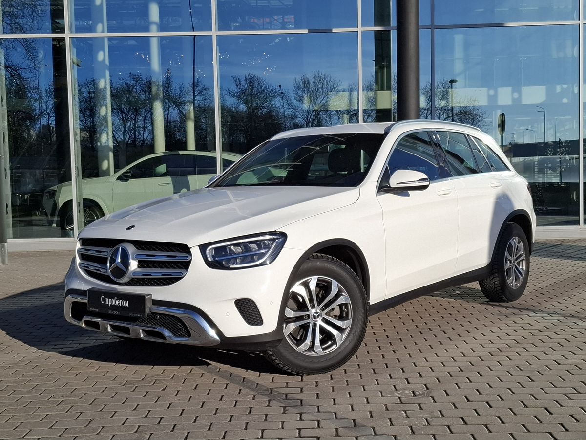 Автомобиль Mercedes-Benz GLC I (X253) [рестайлинг] 220 2.0d AT 4Matic (194 л.с.) Premium Белый 2021 с пробегом 92 272 км