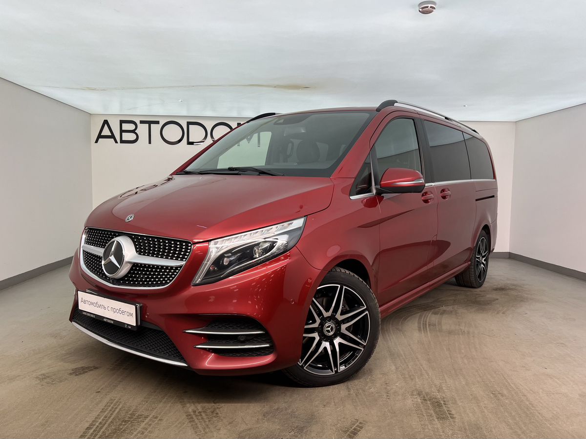 Автомобиль Mercedes-Benz V-Класс II поколение (W447) 2.0d AT 4Matic Long (239 л.с.) VIP Красный 2019 с пробегом 180 000 км