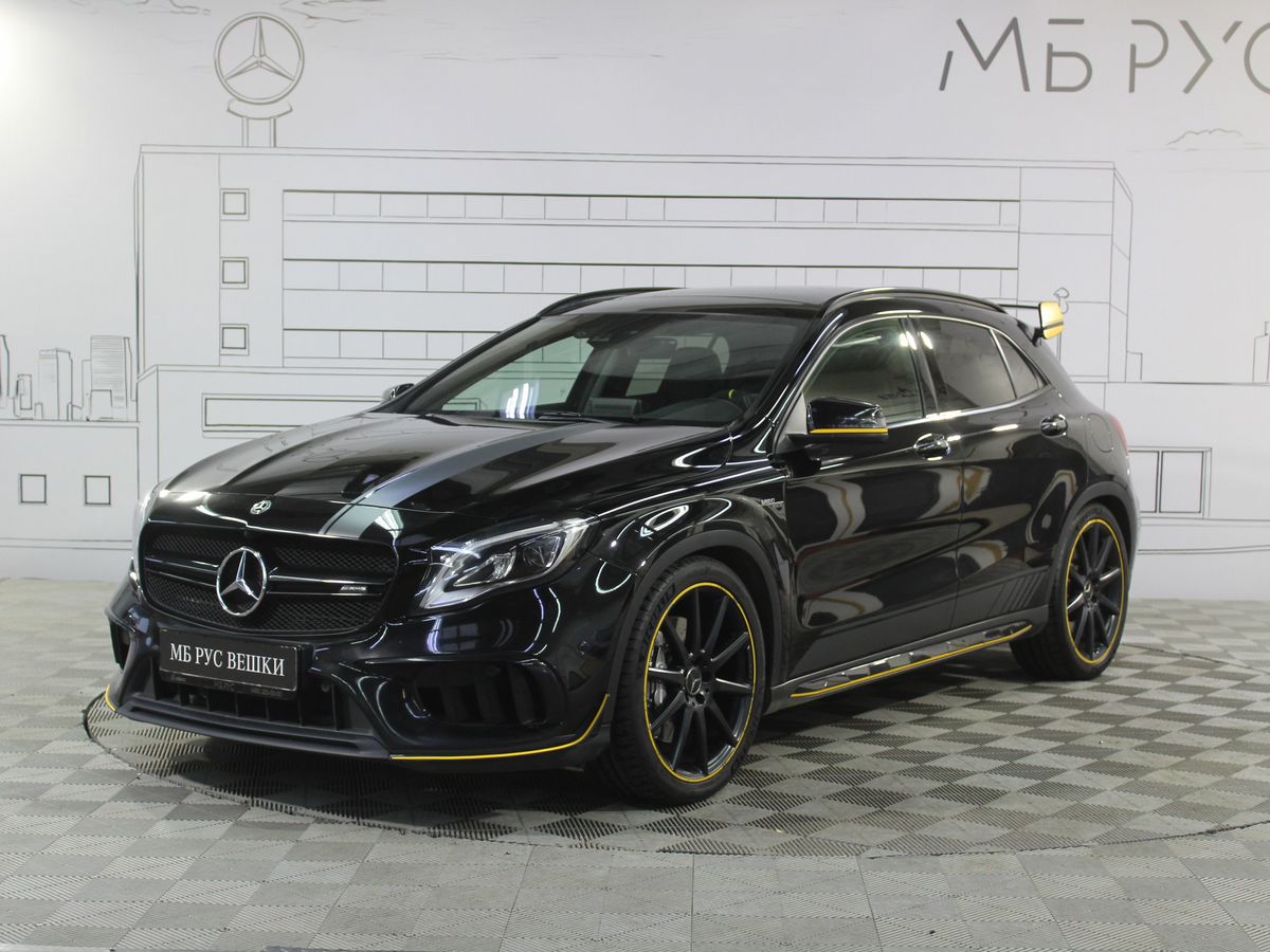 Mercedes-Benz GLA AMG I (X156) [рестайлинг] 45 AMG 2.0 AMT 4Matic (381 л.с.) Особая серия Чёрный 2017 с пробегом 90 500 км