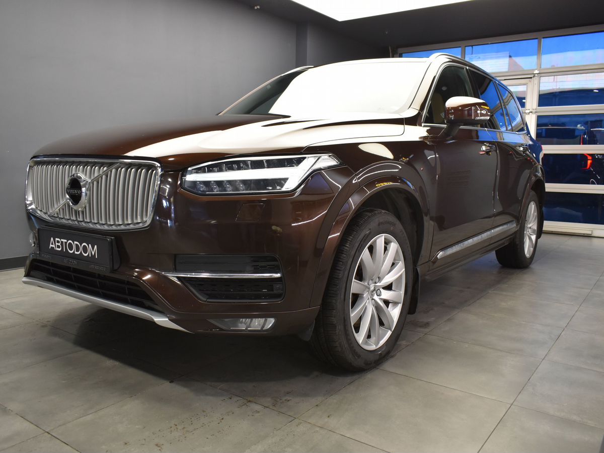 Автомобиль Volvo XC90 II поколение 2.0d AT 4WD (5 мест) (235 л.с.) Инскрипшн / inscription Коричневый 2018 с пробегом 193 001 км