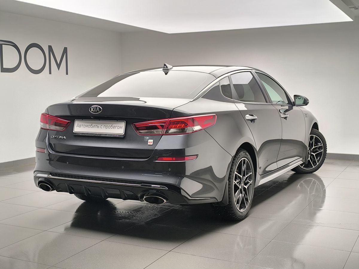Автомобиль Kia Optima IV [рестайлинг] 2.4 AT (188 л.с.) Prestige Серый 2019 с пробегом 141 177 км