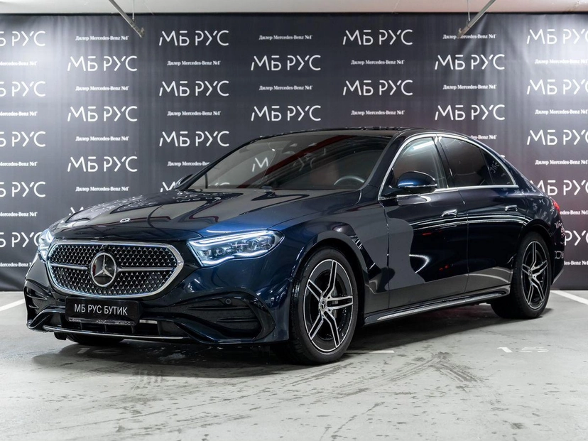 Автомобиль Mercedes-Benz E-Класс VI поколение (W214/S214) 2.0 AT 4Matic (258 л.с.) AMG Line Синий 2024 с пробегом 21 836 км