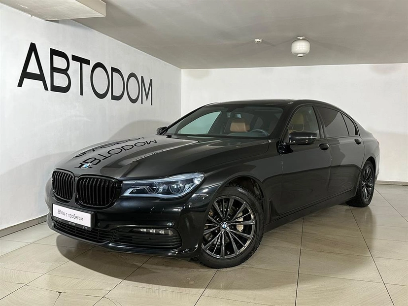 Автомобиль BMW 7 серии VI поколение (G11/G12) 730L 3.0d AT 4WD (249 л.с.) Exclusive Чёрный 2018 с пробегом 73 000 км
