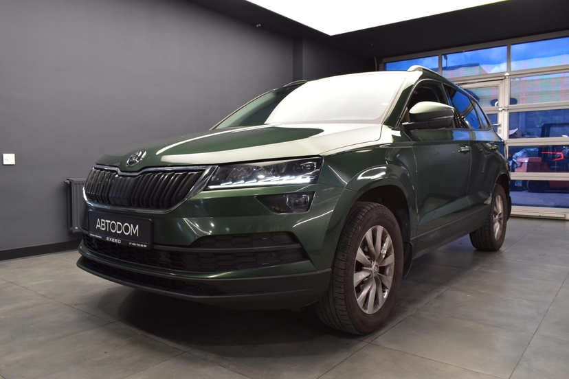Автомобиль Skoda Karoq I поколение 1.4 AT (150 л.с.) Style Зелёный 2020 с пробегом 103 431 км
