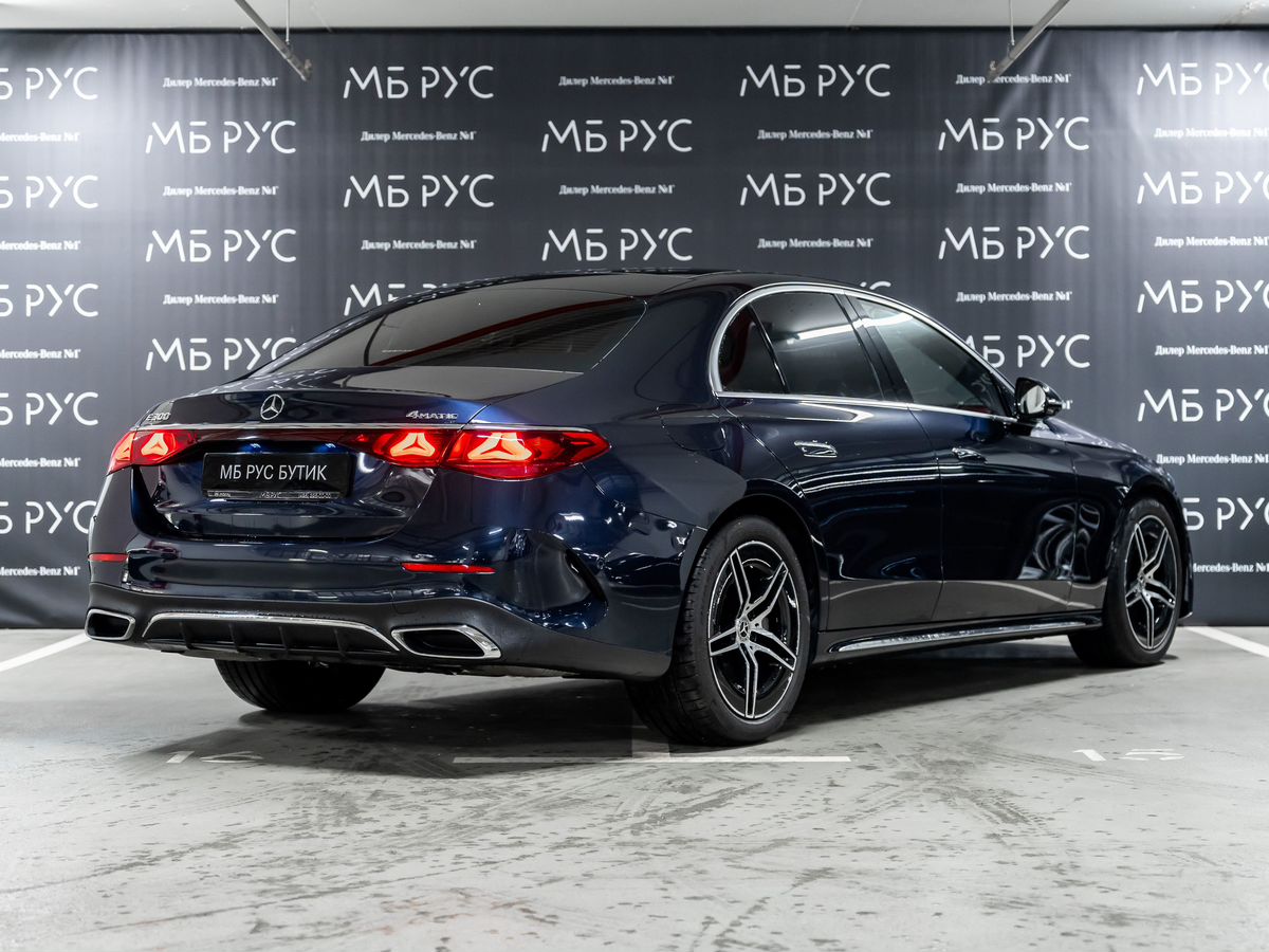 Автомобиль Mercedes-Benz E-Класс VI поколение (W214/S214) 2.0 AT 4Matic (258 л.с.) AMG Line Синий 2024 с пробегом 21 836 км