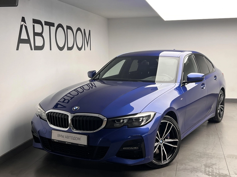 Автомобиль BMW 3 серии VII поколение (G20/G21/G28) 320 2.0d AT 4WD (190 л.с.) M Sport Синий 2019 с пробегом 89 075 км