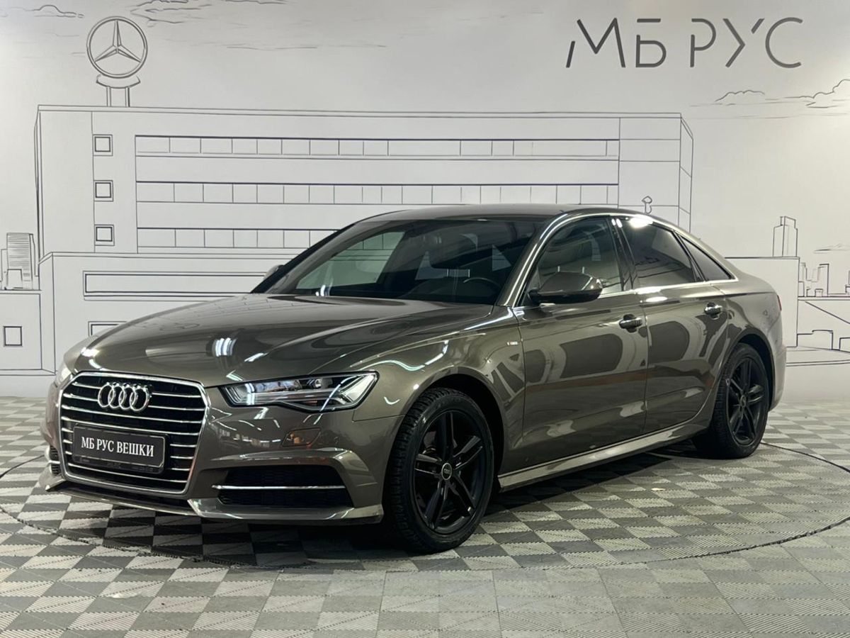 Автомобиль Audi A6 IV (C7) [рестайлинг] 1.8 AMT (190 л.с.) Sport Серый 2015 с пробегом 97 434 км