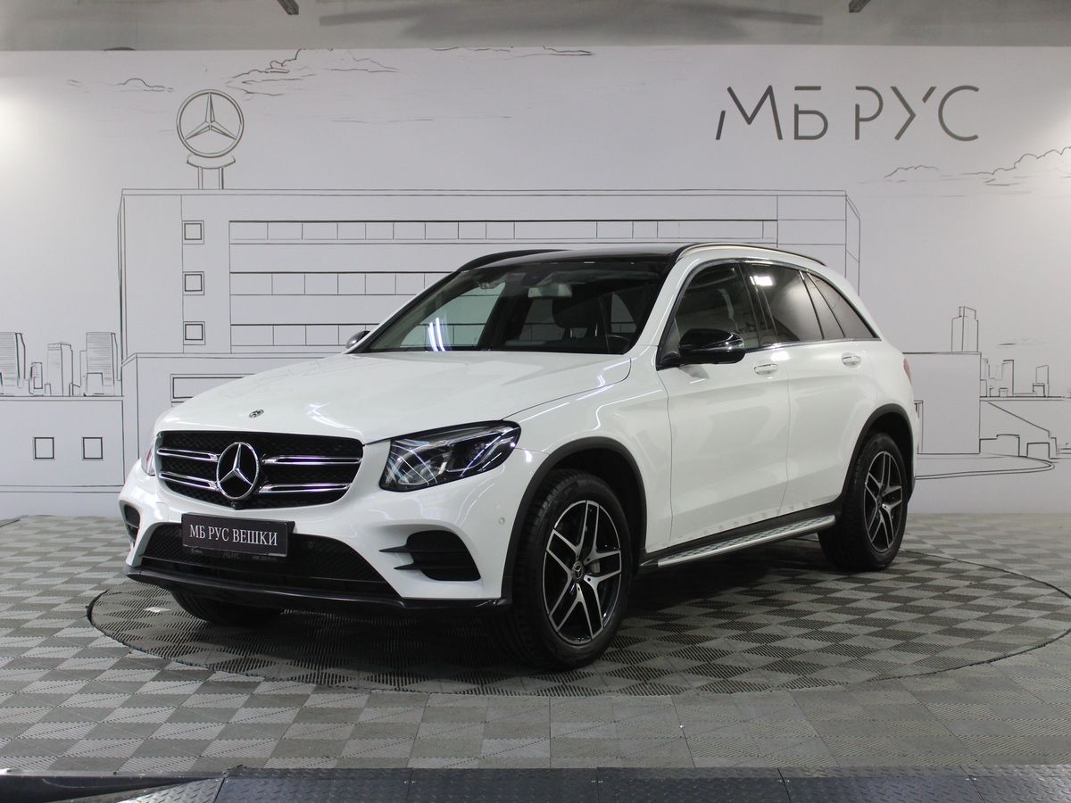 Mercedes-Benz GLC I поколение (X253) 250 2.0 AT 4Matic (211 л.с.) Premium Белый 2018 с пробегом 137 776 км
