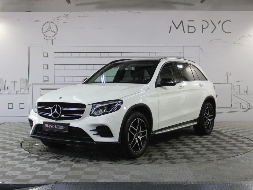 Mercedes-Benz GLC I поколение (X253) 250 2.0 AT 4Matic (211 л.с.) Premium Белый 2018 с пробегом 137 776 км