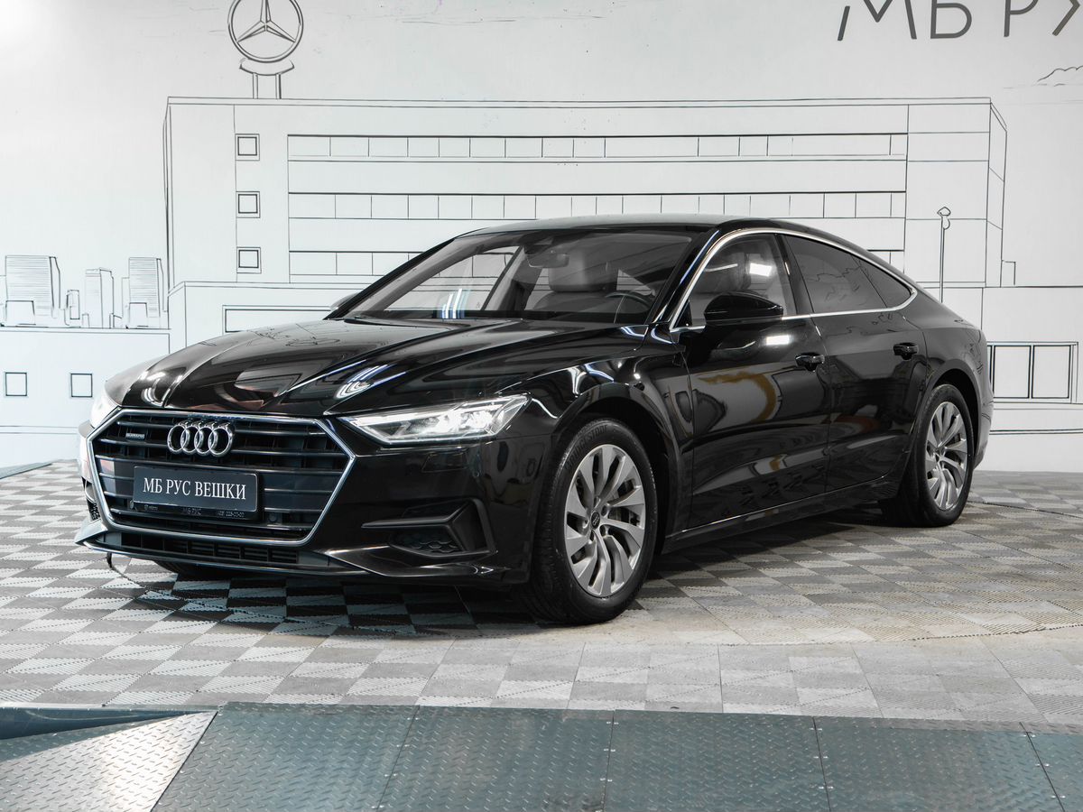 Audi A7 II поколение (4K) 2.0 AMT 4WD (245 л.с.) Advance Чёрный 2020 с пробегом 91 650 км