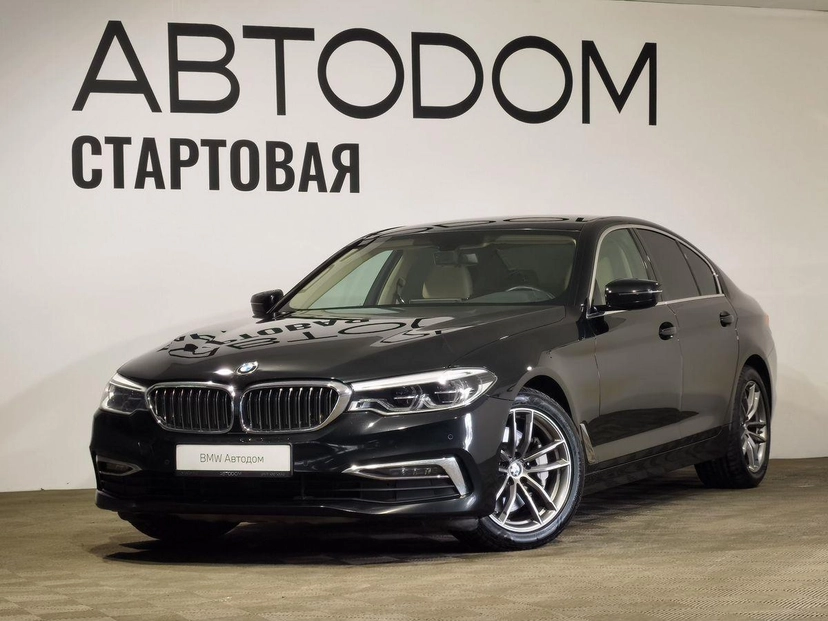 Автомобиль BMW 5 серии VII поколение (G30/G31) 530 2.0 AT 4WD (249 л.с.) Luxury Чёрный 2019 с пробегом 58 755 км