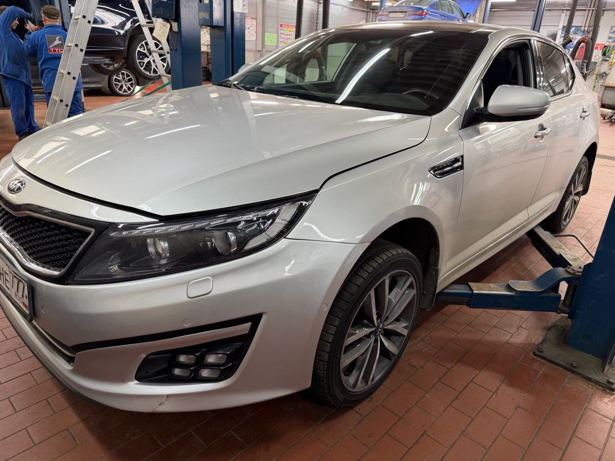 Автомобиль Kia Optima III [рестайлинг] 2.4 AT (180 л.с.) Premium Серый 2014 с пробегом 329 518 км