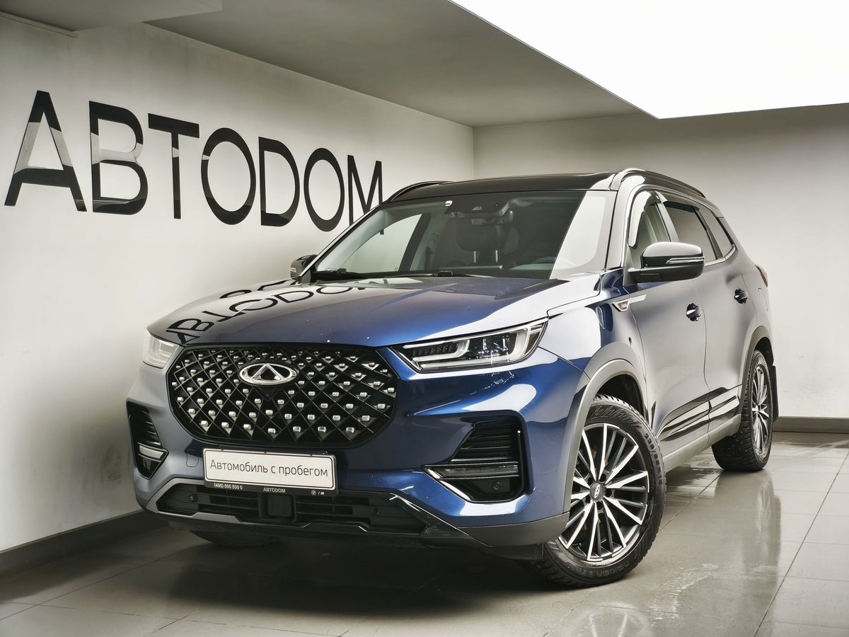 CHERY Tiggo 8 Pro I поколение 1.6 AMT (186 л.с.) Ultimate Синий 2021 с пробегом 99 356 км