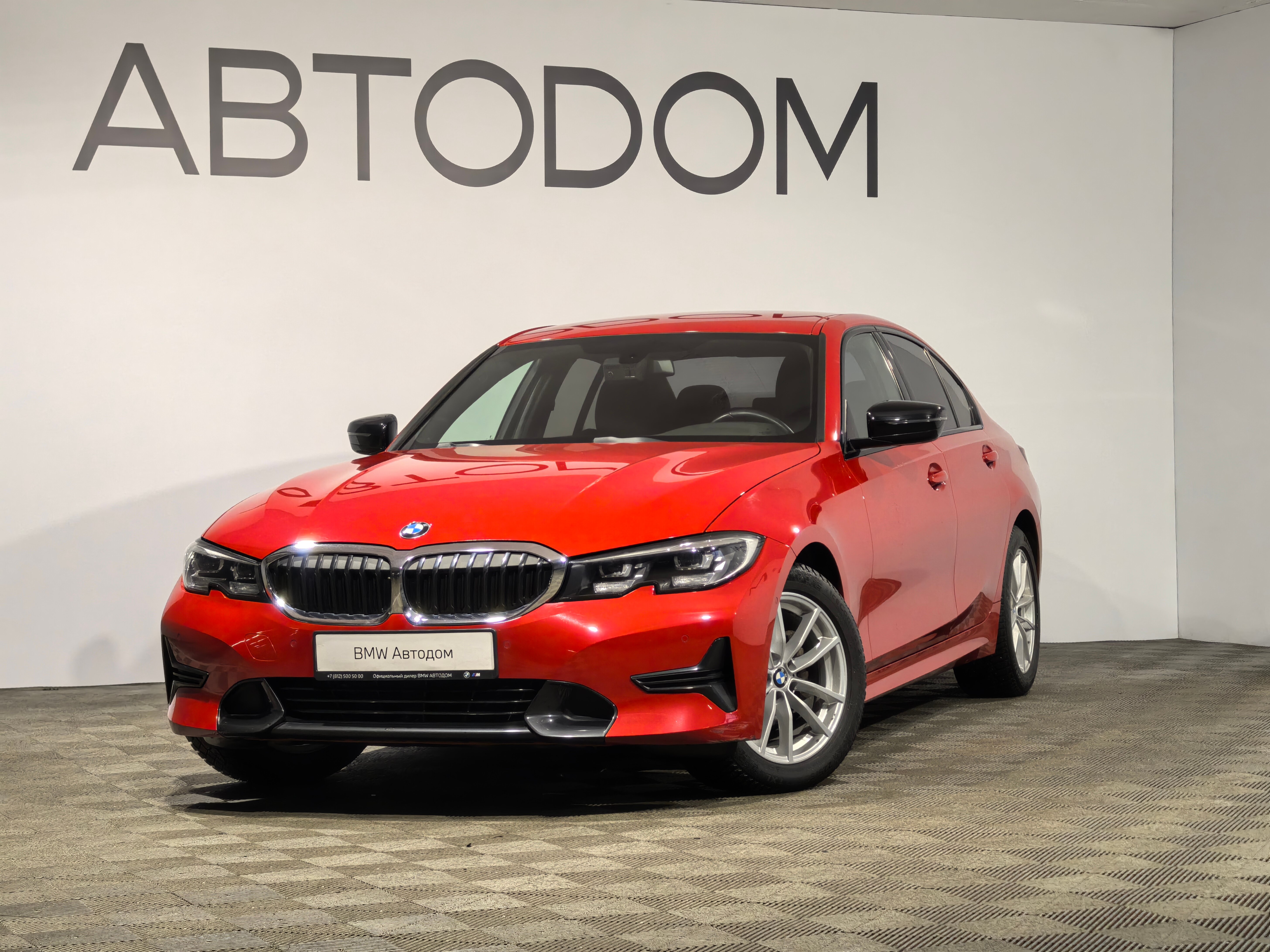 Автомобиль BMW 3 серии VII поколение (G20/G21/G28) 318 2.0d AT (150 л.с.) Sport Line Красный 2021 с пробегом 31 000 км