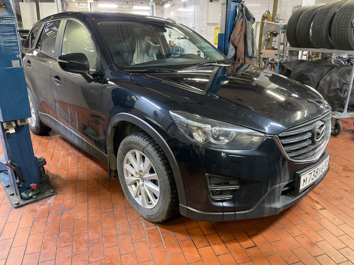 Автомобиль Mazda CX-5 I [рестайлинг] 2.0 AT (150 л.с.) Active Чёрный 2016 с пробегом 116 942 км