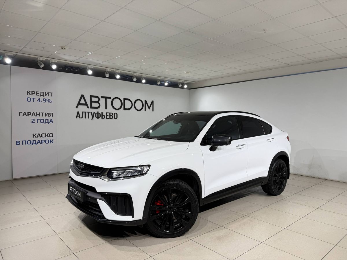 Автомобиль Geely Tugella I [рестайлинг] 2.0 AT 4WD (238 л.с.) Flagship Sport Белый 2023 с пробегом 69 383 км