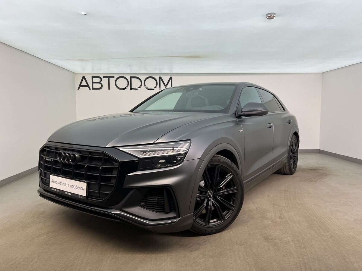 Автомобиль Audi Q8 I поколение (4M) 3.0 AT 4WD (340 л.с.) Sport Серый 2018 с пробегом 170 000 км