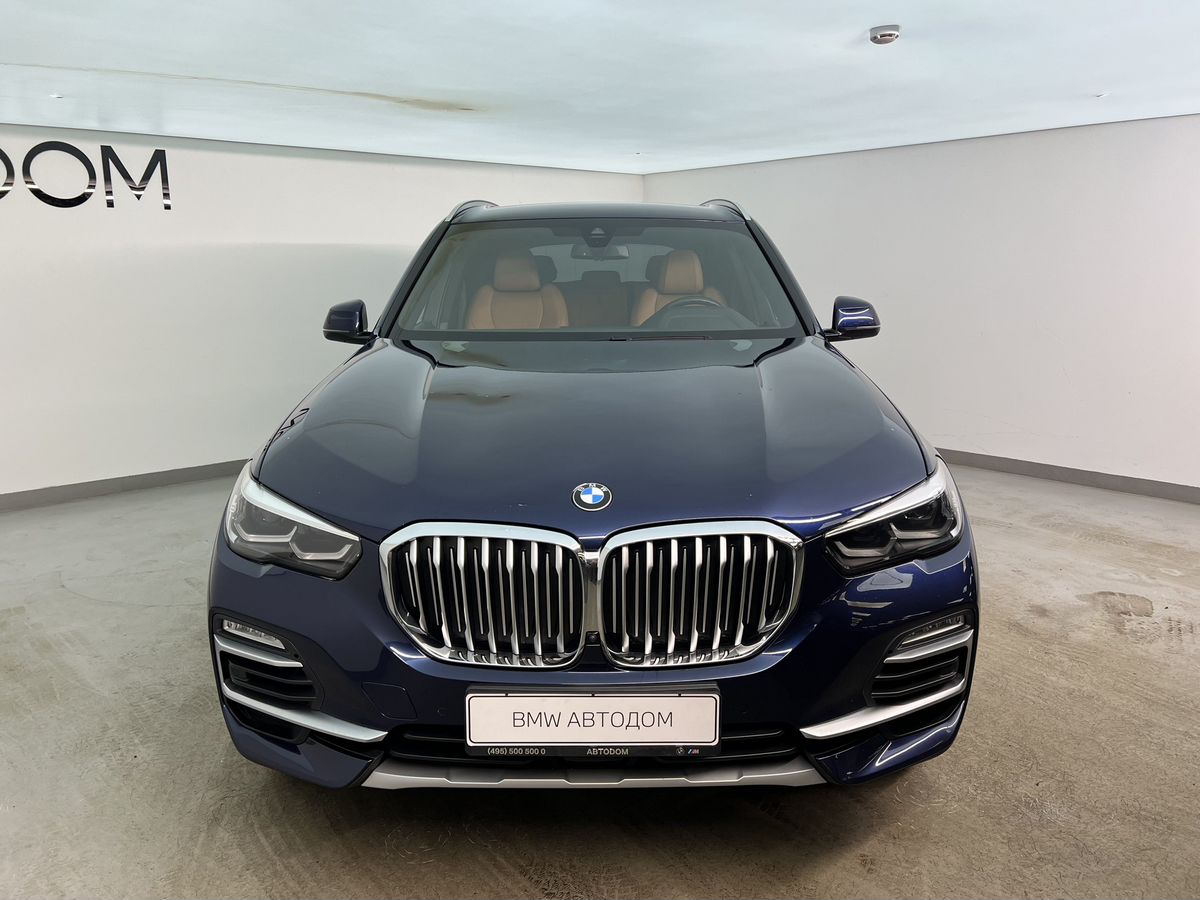 Автомобиль BMW X5 IV поколение (G05) 3.0d AT 4WD (286 л.с.) Base Синий 2021 с пробегом 96 710 км