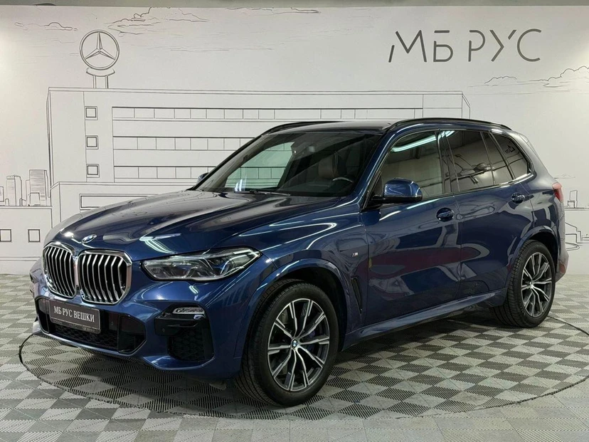 BMW X5 IV поколение (G05) 3.0 AT 4WD (340 л.с.) M Sport Синий 2020 с пробегом 50 623 км