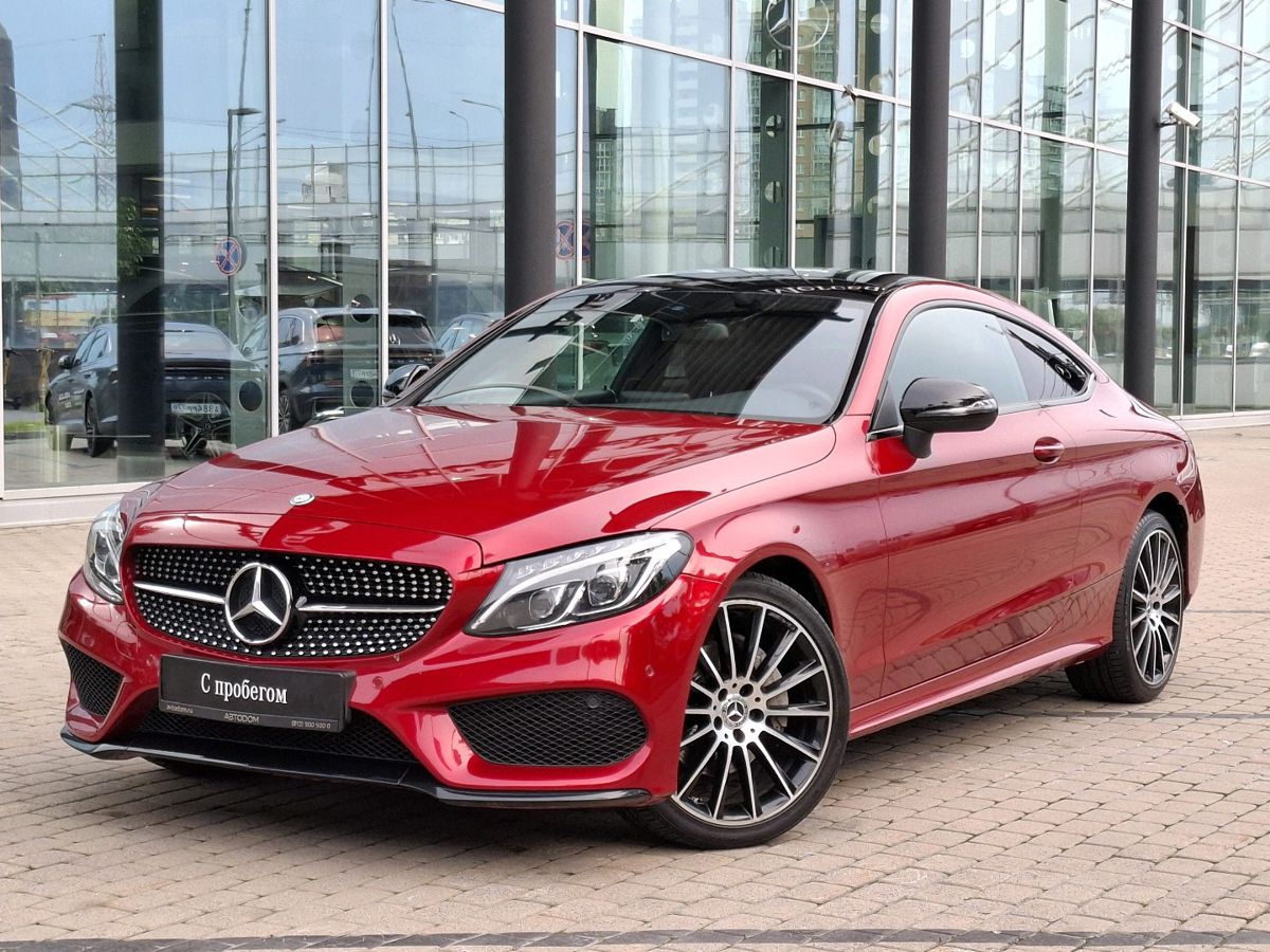 Mercedes-Benz C-Класс IV поколение (W205/S205/C205) 200 2.0 7AT 4Matic (184 л.с.) Sport Красный 2016 с пробегом 110 323 км