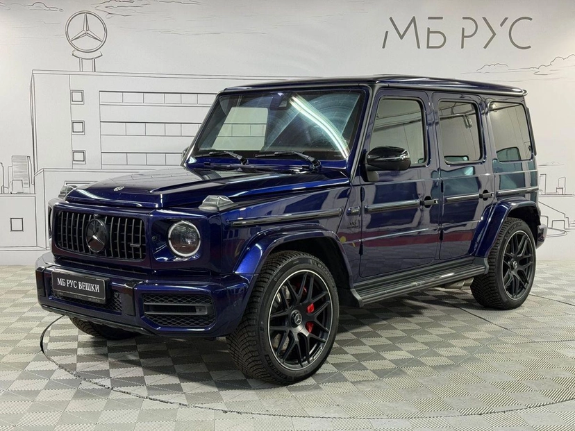 Автомобиль Mercedes-Benz G-Класс AMG II поколение (W463) 63 AMG 4.0 AT 4Matic (585 л.с.) AMG Синий 2020 с пробегом 53 800 км