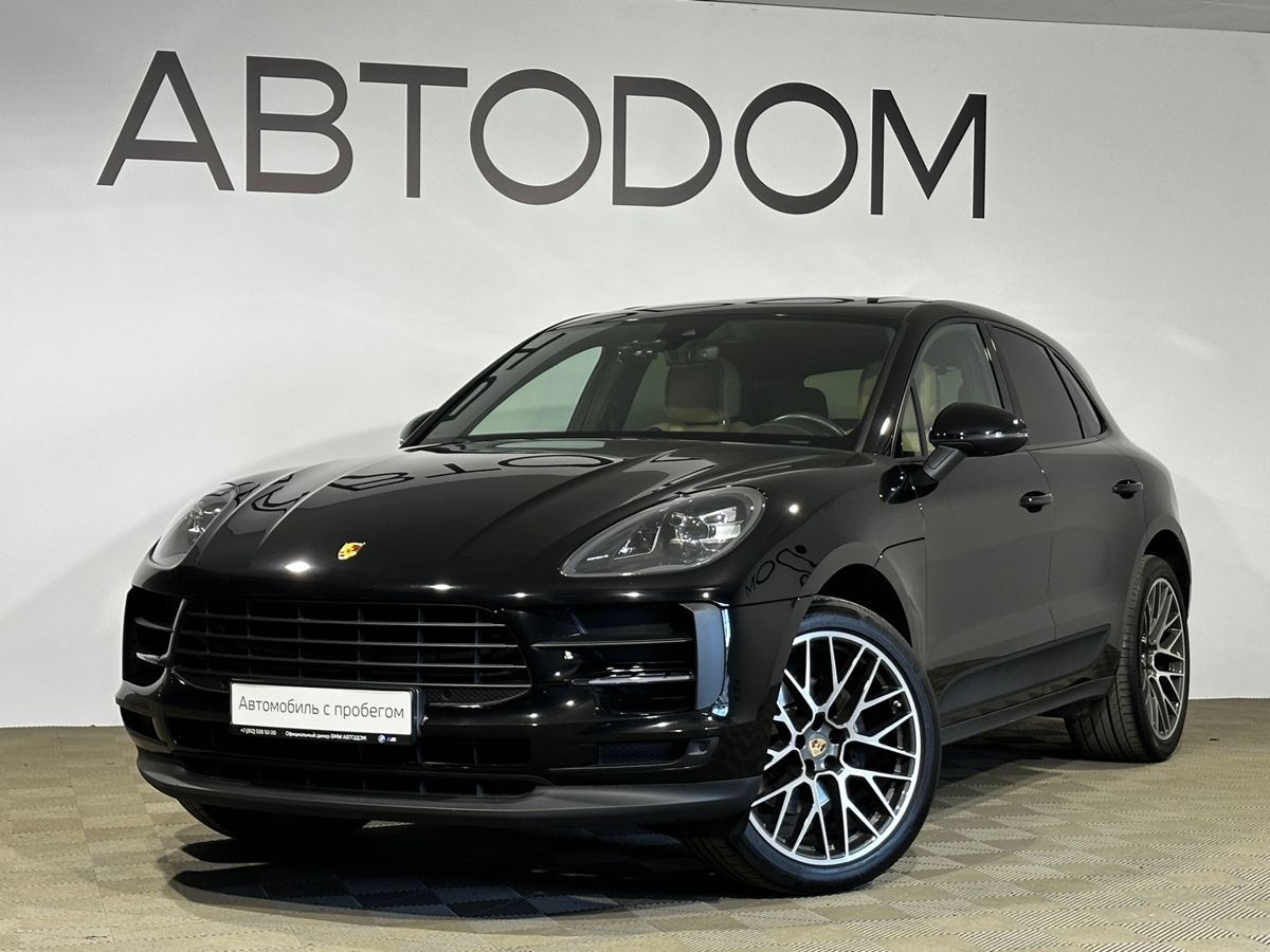 Автомобиль Porsche Macan I [рестайлинг] 2.0 AMT 4WD (252 л.с.) Base Чёрный 2020 с пробегом 31 205 км