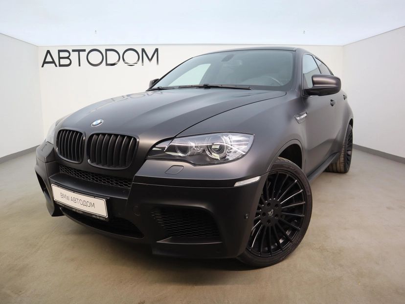 Автомобиль BMW X6 M I поколение (E71/E72) 4.4 AT 4WD (555 л.с.) Base Чёрный 2012 с пробегом 111 400 км