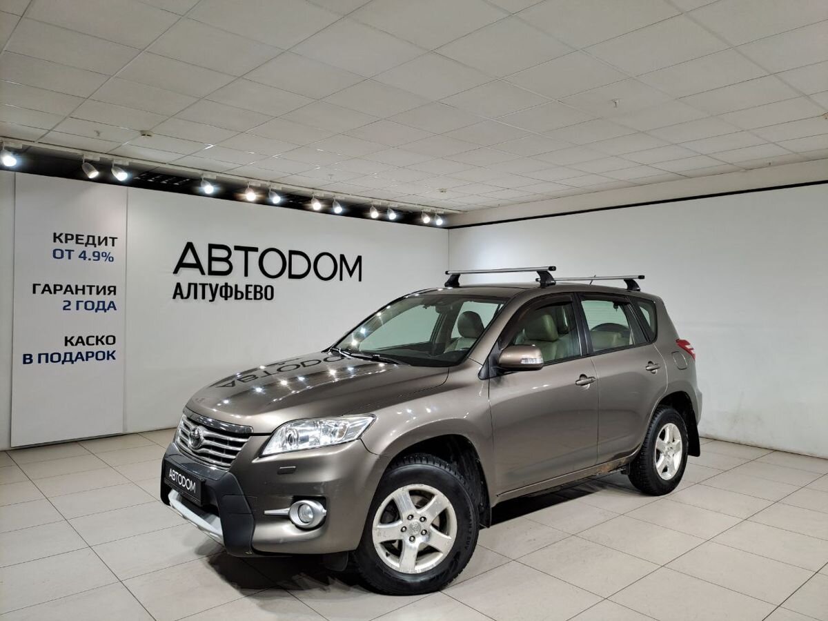 Автомобиль Toyota RAV4 III (XA30) [рестайлинг] 2.0 CVT 4WD (158 л.с.) Элеганс Коричневый 2010 с пробегом 171 384 км