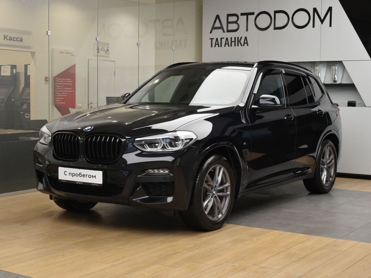 BMW X3 III поколение (G01) 2.0 AT 4WD (184 л.с.) M Sport Чёрный 2021 с пробегом 61 421 км