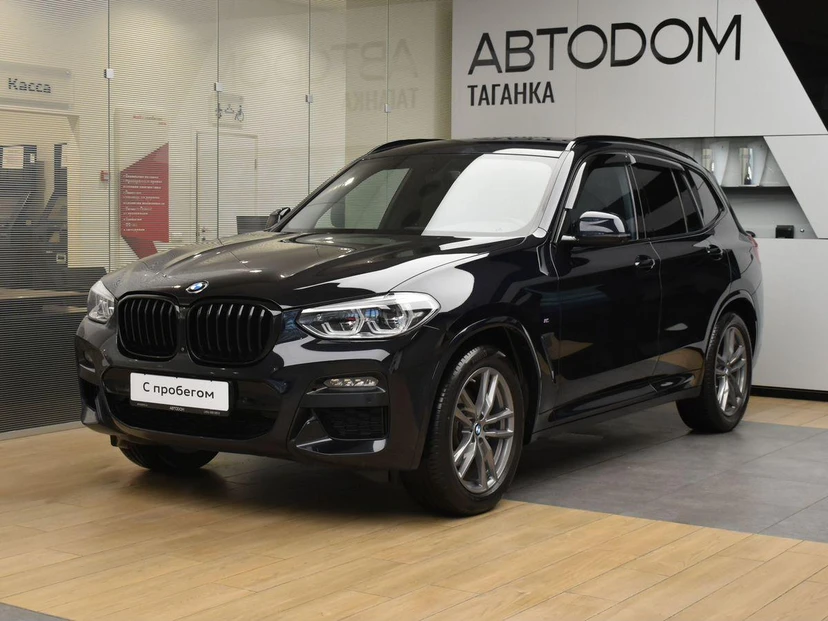 BMW X3 III поколение (G01) 2.0 AT 4WD (184 л.с.) M Sport Чёрный 2021 с пробегом 61 421 км