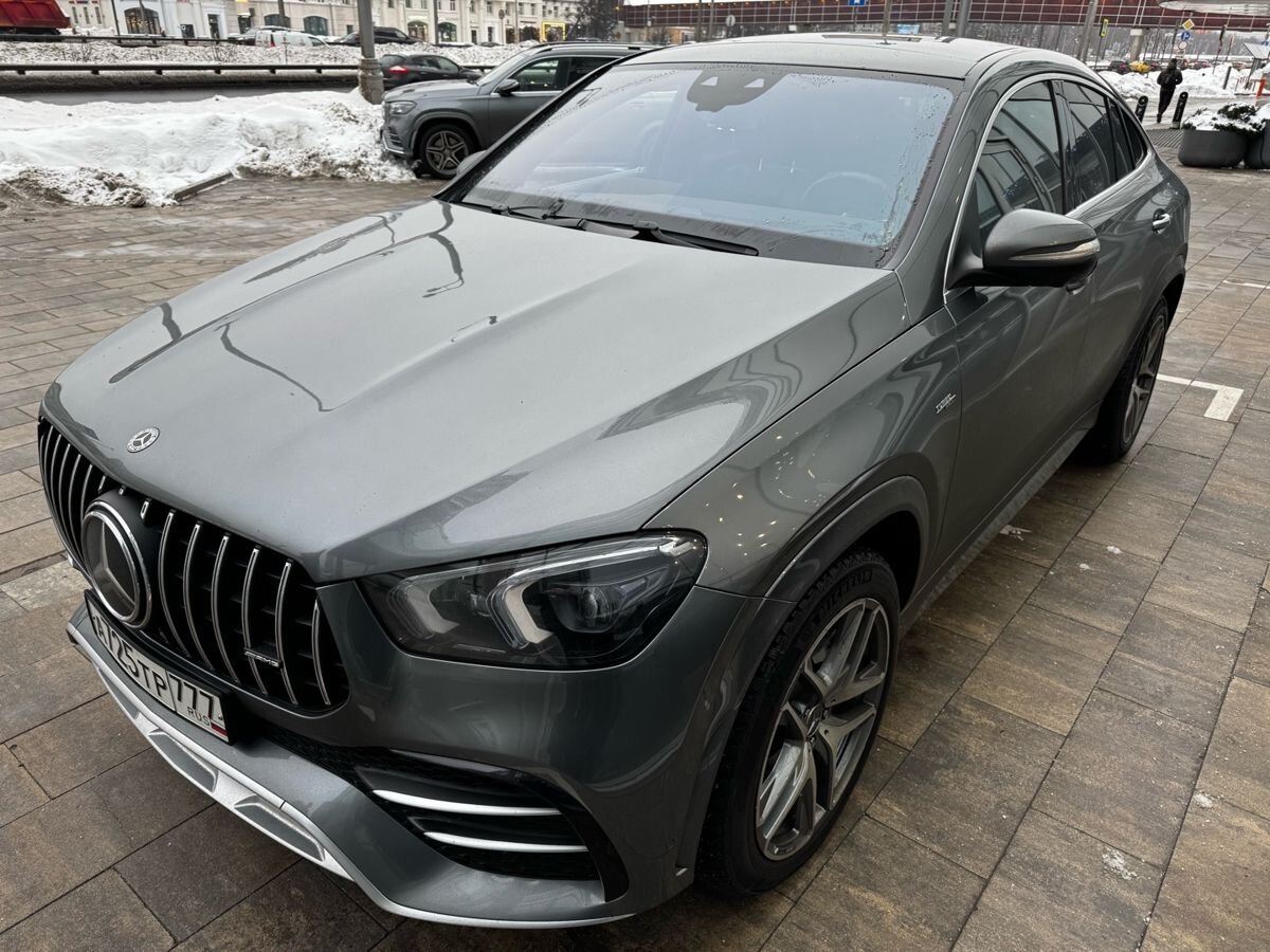 Автомобиль Mercedes-Benz GLE coupe AMG II поколение (C167) 53 AMG 3.0 AT 4Matic (435 л.с.) Base Серый 2020 с пробегом 47 000 км