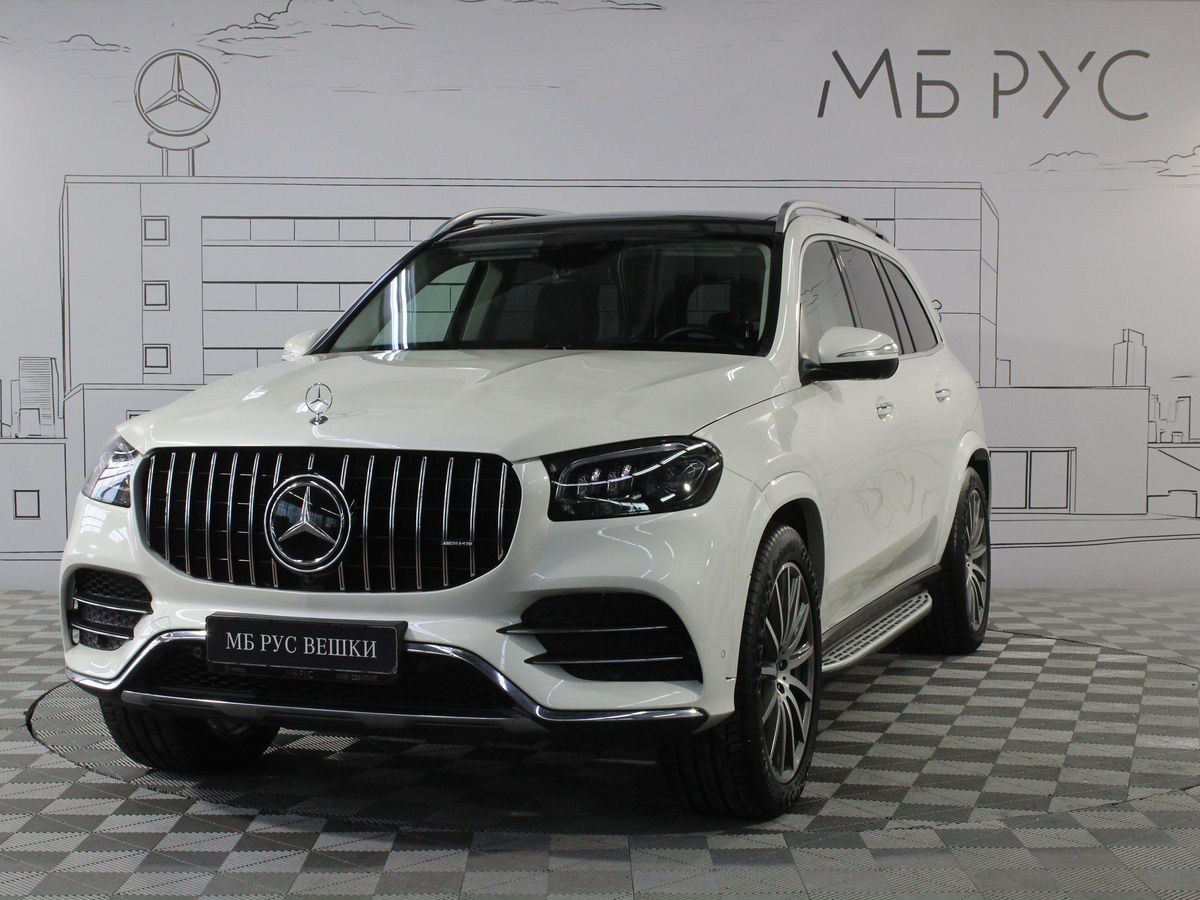 Автомобиль Mercedes-Benz GLS II поколение (X167) 400 2.9d AT 4Matic (330 л.с.) Luxury Белый 2022 с пробегом 27 094 км