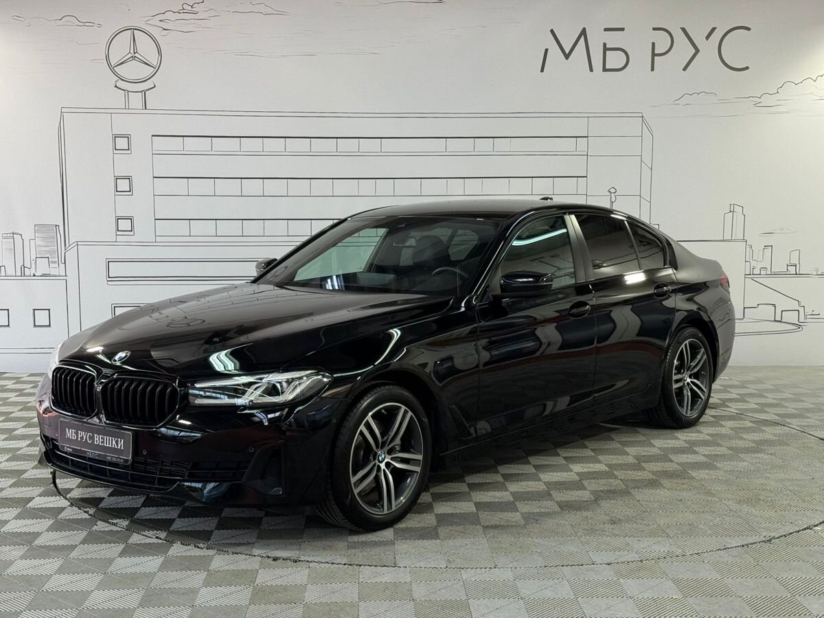 BMW 5 серии VII (G30/G31) [рестайлинг] 520 2.0d AT 4WD (190 л.с.) Base Чёрный 2023 с пробегом 12 000 км