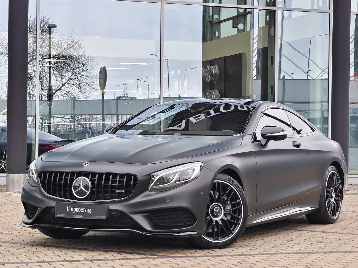 Mercedes-Benz S-Класс VI поколение (W222/C217) 400 3.0 AT 4Matic (367 л.с.) Base Чёрный 2017 с пробегом 84 000 км