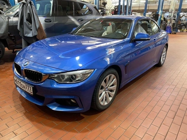 Автомобиль BMW 4 серии I поколение (F32/F33/F36) 428 2.0 AT (245 л.с.) Base Синий 2015 с пробегом 41865 км