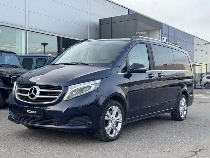 Автомобиль Mercedes-Benz V-Класс II поколение (W447) 250 2.1d AT 4Matic Long (190 л.с.) Base Синий 2015 с пробегом 109 141 км